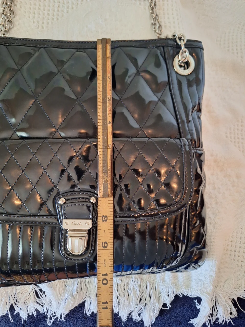 Coach sleek black